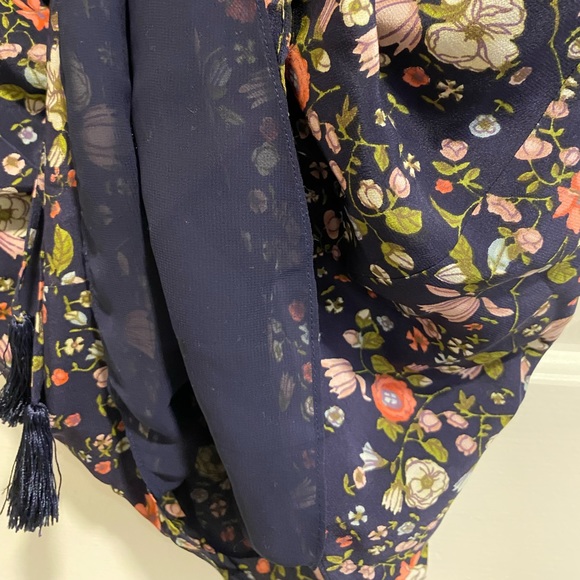 ☘️5 for $40☘️ Rebecca Taylor Floral Silk Dress Size 0 - Picture 15 of 16